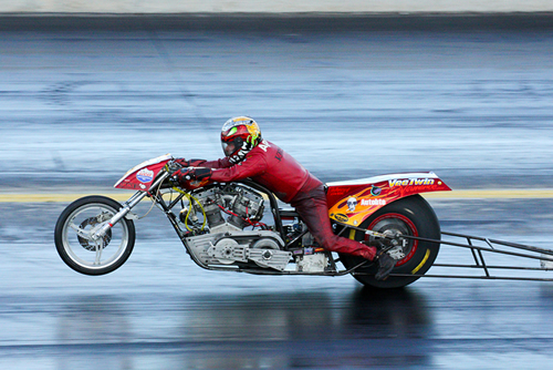 Home of AMRA NATIONAL CHAMPION Kirby Apathy and his record holding nitro burning dragbike
